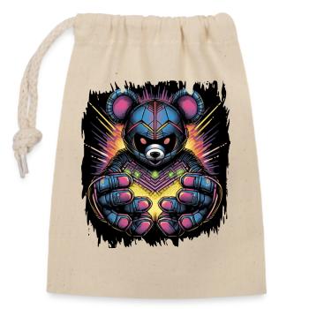 Grumbler Espèces Rares Bambou Blague Dictons Drôles - Sac cadeau en coton avec cordon (14 x 20 cm) - nature - Devant