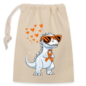 Multiple Sclerosis Awareness Support - Closable cotton gift bag (14x20cm) - nature - Front