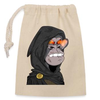 Ape Glow Eyes - Closable cotton gift bag (14x20cm) - nature - Front