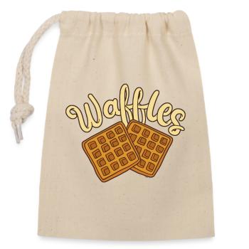 Waffles Waffle Bakers - Closable cotton gift bag (14x20cm) - nature - Front