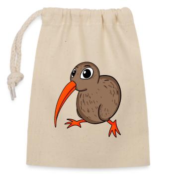 Kiwi Kiwis Oiseau Cadeau - Sac cadeau en coton avec cordon (14 x 20 cm) - nature - Devant