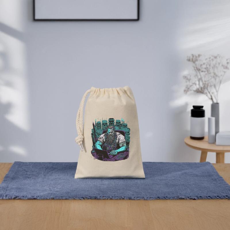 Admin Wiking programs computers Closable cotton gift bag (14x20cm)