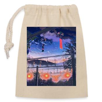 The Mountains of Japan - Closable cotton gift bag (14x20cm) - nature - Front