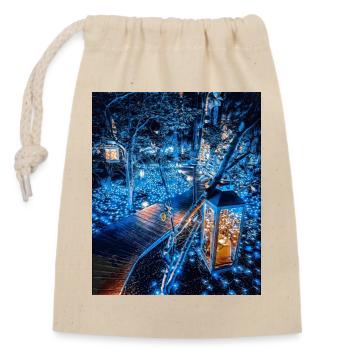 Waldpromenade, Japan - Verschließbarer Geschenkbeutel aus Baumwolle (14x20cm) - Natur - Vorne