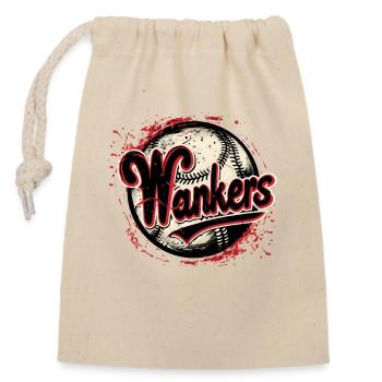 Wankers, Parodie Baseball Mannschaft - Verschließbarer Geschenkbeutel aus Baumwolle (14x20cm) - Natur - Vorne