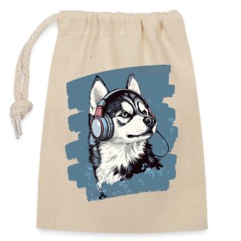 Rauque - Sac cadeau en coton avec cordon (14 x 20 cm) - nature - Devant