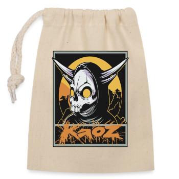 Doom Reaper – Höllischer Sensenmann - Verschließbarer Geschenkbeutel aus Baumwolle (14x20cm) - Natur - Vorne