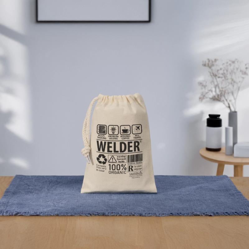Welder multi tasking problem solving requires Verschließbarer Geschenkbeutel aus Baumwolle (14x20cm)