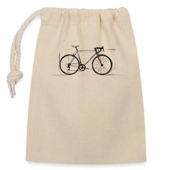 Beau dessin de vélo parfait pour les amateurs de cyclisme - Sac cadeau en coton avec cordon (14 x 20 cm) - nature - Devant