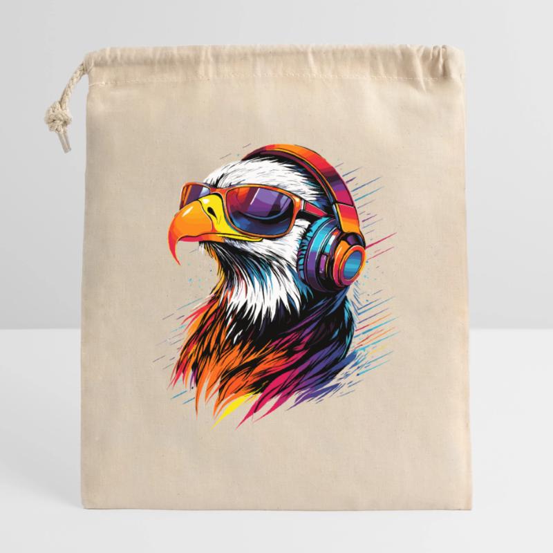 Eagle Bald Eagle Golden Eagle White-tailed Eagle Closable cotton gift bag (14x20cm)