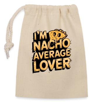 Dicton pour les amateurs de nachos - Sac cadeau en coton avec cordon (14 x 20 cm) - nature - Devant
