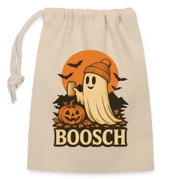 Ghost Busch Halloween Boosch effrayant Costume Tee - Sac cadeau en coton avec cordon (14 x 20 cm) - nature - Devant