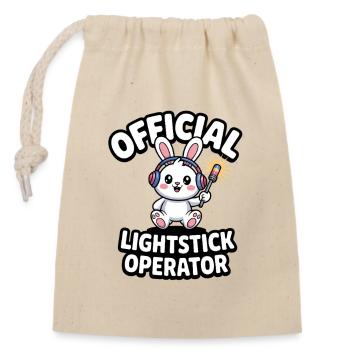 K-Pop Fan Lightstick Corée - Sac cadeau en coton avec cordon (14 x 20 cm) - nature - Devant