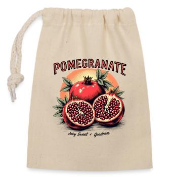 Grenade Vintage - Sac cadeau en coton avec cordon (14 x 20 cm) - nature - Devant