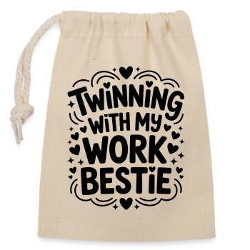Girlfriend Profession Saying Funny Work Job Gift - Closable cotton gift bag (14x20cm) - nature - Front