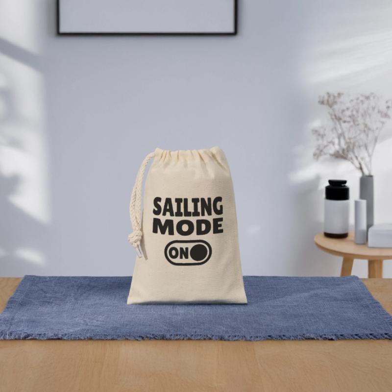 Mode Navigation Activé - Navigation Active Sac cadeau en coton avec cordon (14 x 20 cm)