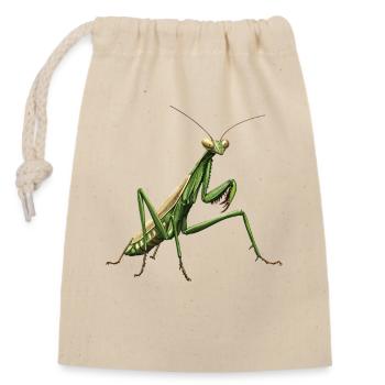 Mantes religieuses Mantes religieuses - Sac cadeau en coton avec cordon (14 x 20 cm) - nature - Devant