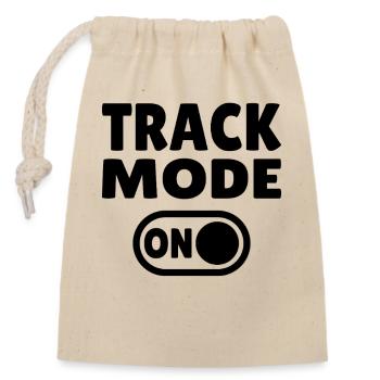 Mode piste activé – Concentrez-vous sur la vitesse - Sac cadeau en coton avec cordon (14 x 20 cm) - nature - Devant