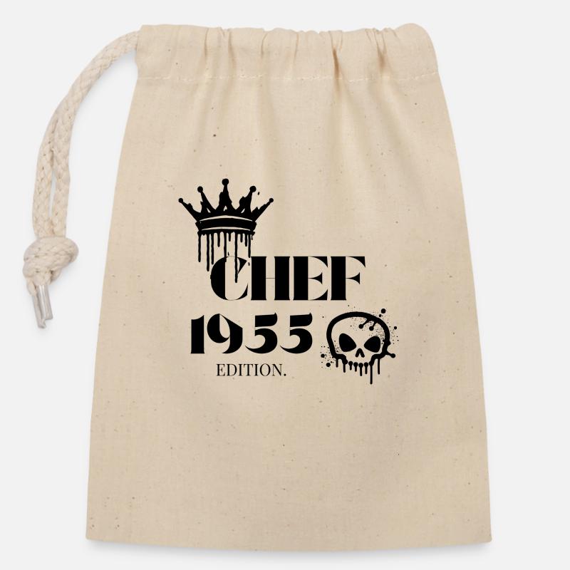 Édition Chef 1955 70 ans d’humour de bureau - Sac cadeau en coton avec cordon (14 x 20 cm) - nature