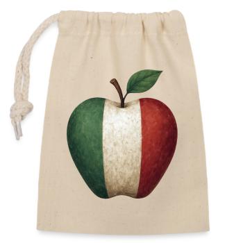 Italie - Sac cadeau en coton avec cordon (14 x 20 cm) - nature - Devant