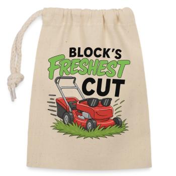 Blocks Freshest Cut - Closable cotton gift bag (14x20cm) - nature - Front