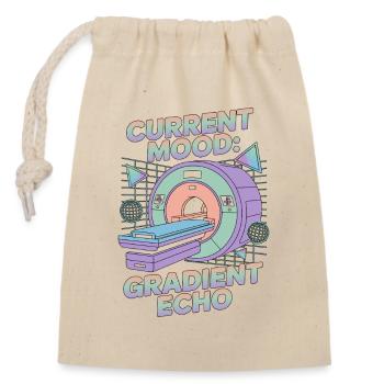 MRI Tech Current Mood Gradient Echo Radiographer - Closable cotton gift bag (14x20cm) - nature - Front