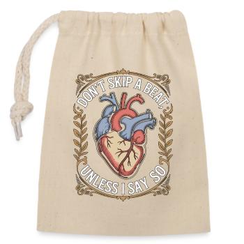 Cardiac Tech Don't Skip A Beat Unless Cath Lab - Verschließbarer Geschenkbeutel aus Baumwolle (14x20cm) - Natur - Vorne