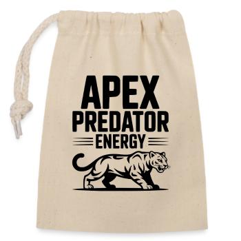Apex Predator Energy - Closable cotton gift bag (14x20cm) - nature - Front
