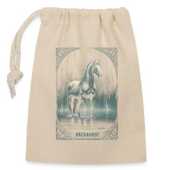 Bäckahäst Mythological Creatures - Closable cotton gift bag (14x20cm) - nature - Front