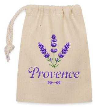 provence_lavance - Sac cadeau en coton avec cordon (14 x 20 cm) - nature - Devant