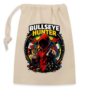 Dart Bullseye Hunter - Closable cotton gift bag (14x20cm) - nature - Front