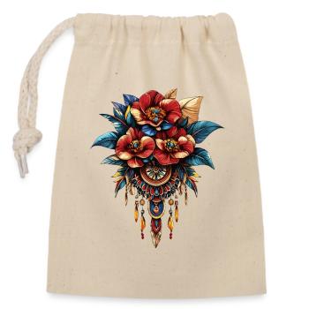 Blossoms Dreamcatcher Ornament - Closable cotton gift bag (14x20cm) - nature - Front