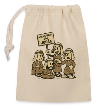 Popular Front of Judea Parody - Closable cotton gift bag (14x20cm) - nature - Front