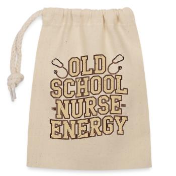 Infirmière vétérane Infirmière à l’ancienne Soins de santé pour vétérans - Sac cadeau en coton avec cordon (14 x 20 cm) - nature - Devant