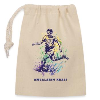 Amcalarin Krali Football Oncle Design - Sac cadeau en coton avec cordon (14 x 20 cm) - nature - Devant