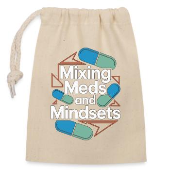 Hospital Pharmacist Mixing Meds And Inpatient - Verschließbarer Geschenkbeutel aus Baumwolle (14x20cm) - Natur - Vorne