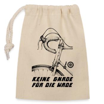Pas de pitié pour le mollet - Road Bike Sport - Sac cadeau en coton avec cordon (14 x 20 cm) - nature - Devant
