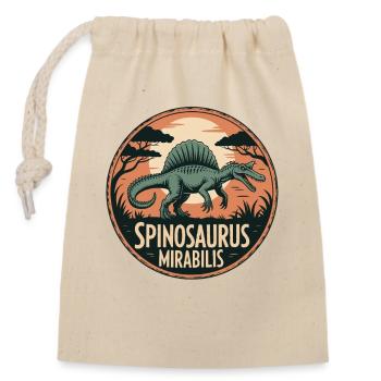 Neue Spinosaurus Mirabilis 2026 Entdeckung - Verschließbarer Geschenkbeutel aus Baumwolle (14x20cm) - Natur - Vorne
