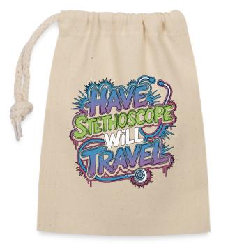 Mobile Vet Have Stethoscope Will House Call Vet - Closable cotton gift bag (14x20cm) - nature - Front