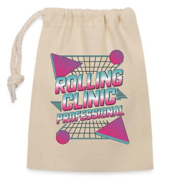 Mobile Vet Rolling Clinic Professional On Site Vet - Closable cotton gift bag (14x20cm) - nature - Front