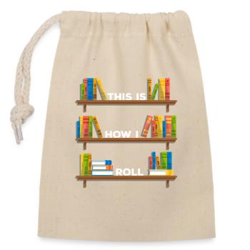 Reader Bookaholic Love Books Heartbeat – Book Read - Verschließbarer Geschenkbeutel aus Baumwolle (14x20cm) - Natur - Vorne