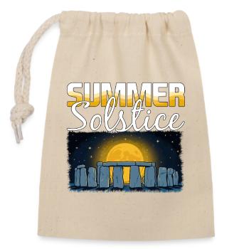 Litha Pagan: Sommersonnenwende, Mittsommer, Mittsommer, Mittsommer. - Verschließbarer Geschenkbeutel aus Baumwolle (14x20cm) - Natur - Vorne