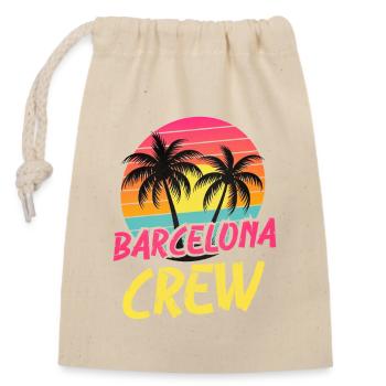Barcelone Crew - Sac cadeau en coton avec cordon (14 x 20 cm) - nature - Devant