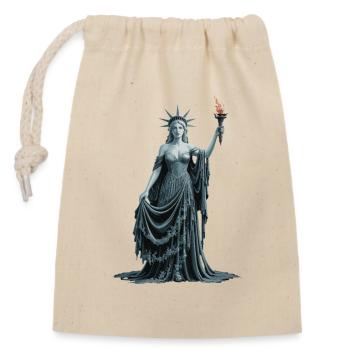 Liberty Goddess Statue of Liberty Fantasy Lady - Closable cotton gift bag (14x20cm) - nature - Front