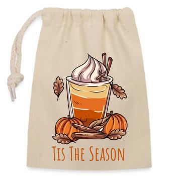 Pumpkin Spice Pumpkin Coffee - Closable cotton gift bag (14x20cm) - nature - Front