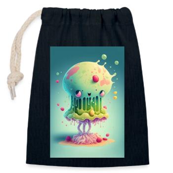 Zombie Frozen - Verschließbarer Geschenkbeutel aus Baumwolle (14x20cm) - Navy - Vorne