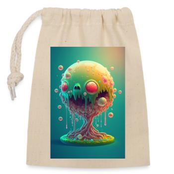 Zombie Frozen - Verschließbarer Geschenkbeutel aus Baumwolle (14x20cm) - Natur - Vorne
