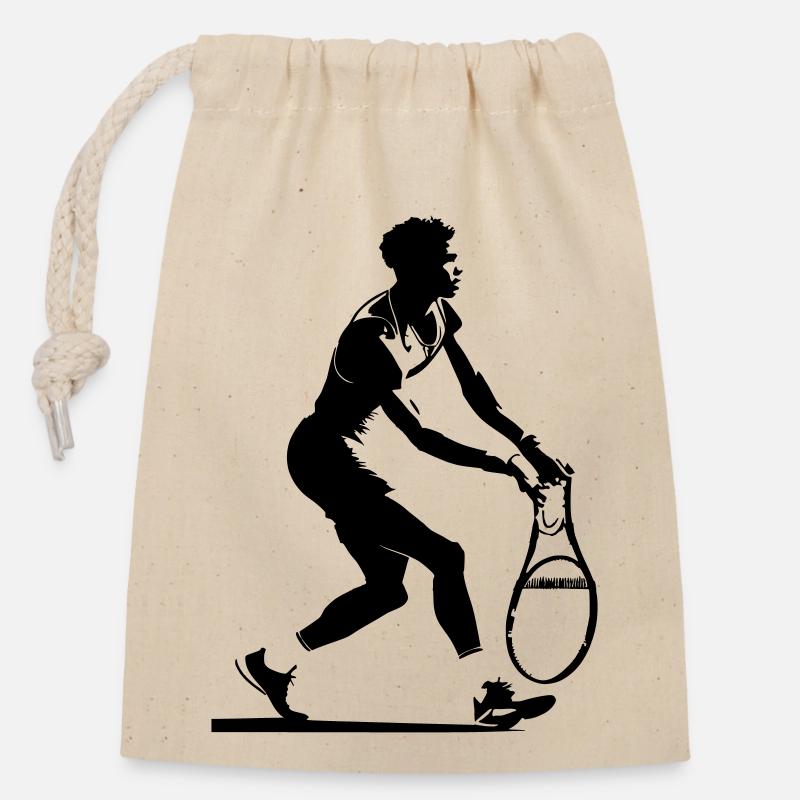 PADEL - Sac cadeau en coton avec cordon (14 x 20 cm) - nature