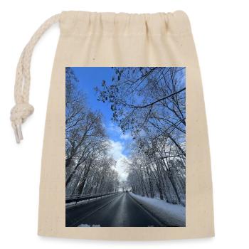 IMG 1814 - Verschließbarer Geschenkbeutel aus Baumwolle (14x20cm) - Natur - Vorne