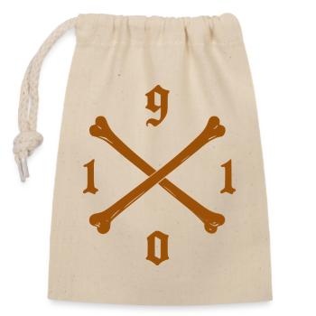 1910 Fußball Fan St. pauli Hoodie, Shirt., Kissen - Verschließbarer Geschenkbeutel aus Baumwolle (14x20cm) - Natur - Vorne